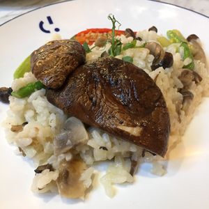 Christmas dinner set - mushroom risotto  at Green Common Kind Kitchen - Nan Fung Place in Hong Kong Island