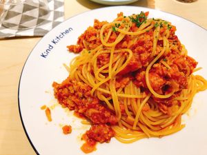 Spaghetti Bolognese at Green Common Kind Kitchen - Nan Fung Place in Hong Kong Island