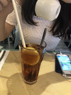 lemon ice tea at Green Common Kind Kitchen - Nan Fung Place in Hong Kong Island