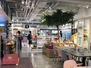 grocery shop attached to the restaurant  at Green Common Kind Kitchen - Nan Fung Place in Hong Kong Island
