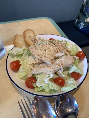 ‘Chicken’ Caesar salad   at Green Common Kind Kitchen - Nan Fung Place in Hong Kong Island