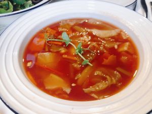 Tomato soup at Green Common Kind Kitchen - Nan Fung Place in Hong Kong Island