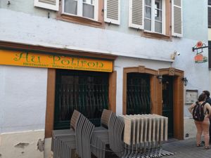 Outside at Au Potiron in Strasbourg
