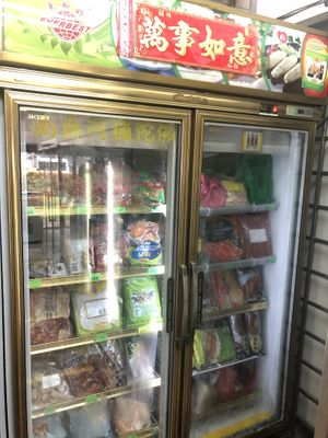 frozen pastes and mock meats (selection is HUGE 😊 many fridges, can’t possibly take pics of all of them) at Kian Joo Vegetarian Food Supply Centre 健裕斋料供应商 in East Singapore