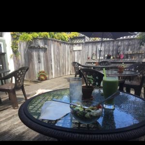 garden at The Tin Thistle Garden Cafe in North Bend