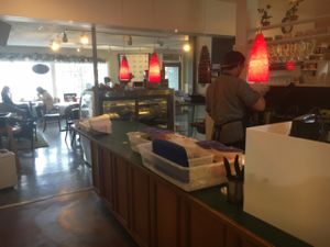 open kitchen  at The Tin Thistle Garden Cafe in North Bend