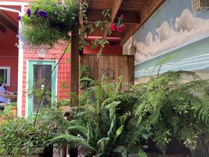   at The Tin Thistle Garden Cafe in North Bend