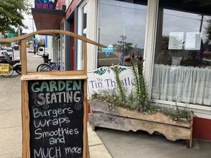   at The Tin Thistle Garden Cafe in North Bend