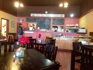 Order at the counter  at The Tin Thistle Garden Cafe in North Bend
