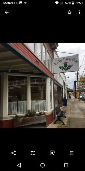 Tin Thistle Garden Cafe at The Tin Thistle Garden Cafe in North Bend