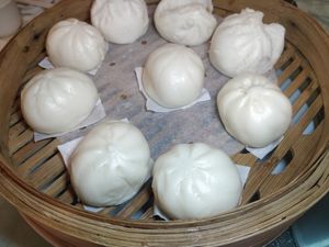 assorted steamed bao at Supreme Vege 善心缘 - Bras Basah in Central Singapore