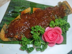 spicy mocked fish  at Supreme Vege 善心缘 - Bras Basah in Central Singapore