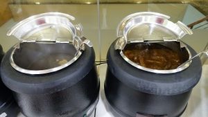 soup pots   at Supreme Vege 善心缘 - Bras Basah in Central Singapore
