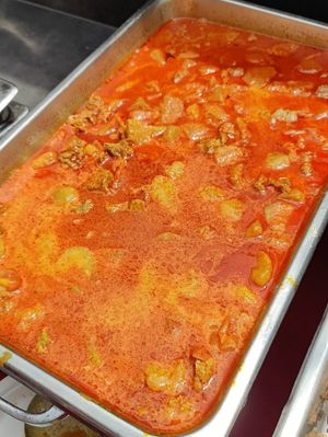 Catering: potatoes curry at Supreme Vege 善心缘 - Bras Basah in Central Singapore