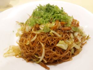 HK style Fried Mee Sua, disappointed taste only soy source. at Supreme Vege 善心缘 - Bras Basah in Central Singapore
