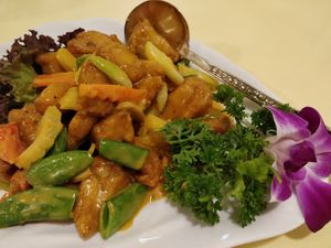 Monkey head mushroom with special sauce at Supreme Vege 善心缘 - Bras Basah in Central Singapore