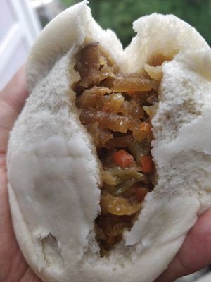 Vegetables pao, 菜包 at Oh Hock Guan 福源素食包点 in Central Singapore