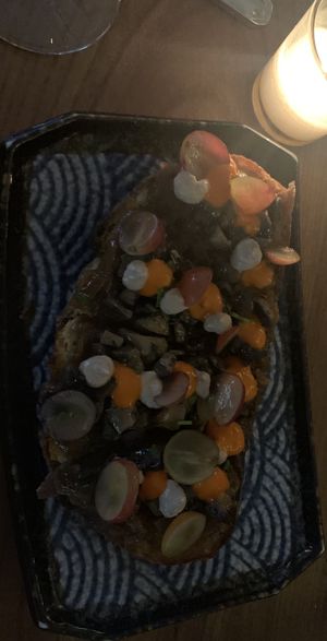 Cremeni mushroom toast at Avant Garden in New York City