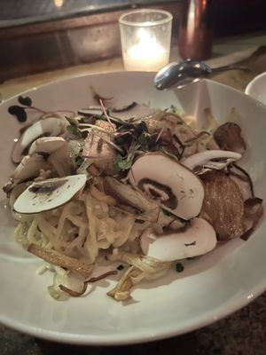 house made spaghetti  at Avant Garden in New York City