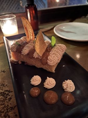 almond cake  at Avant Garden in New York City