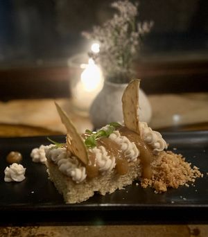 Almond cake #Veganuary at Avant Garden in New York City