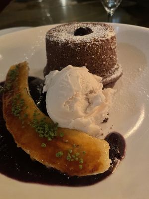 Lava cake  at Avant Garden in New York City