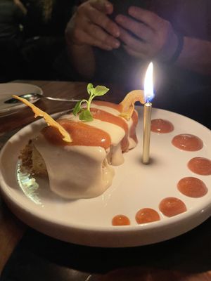 Almond cake #Veganuary at Avant Garden in New York City