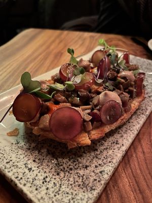 Mushroom toast  #Veganuary at Avant Garden in New York City