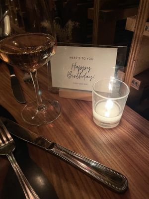 Birthday note ❤️  #Veganuary at Avant Garden in New York City