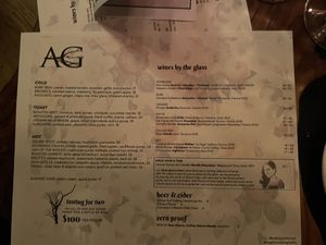 Menu 1/3 #Veganuary at Avant Garden in New York City