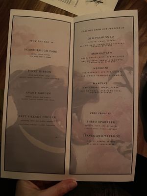 Menu 3/3 #Veganuary at Avant Garden in New York City