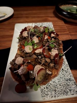 Cremini toast   at Avant Garden in New York City
