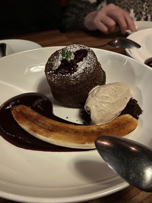 Lava cake   at Avant Garden in New York City