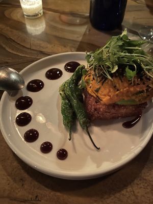 Avocado dish  at Avant Garden in New York City