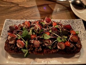 Cremini toast  at Avant Garden in New York City