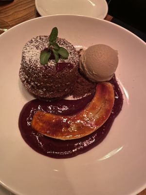 Lava cake   at Avant Garden in New York City