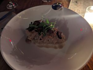 Celery root (celeriac) - amazing textures and flavours! at Avant Garden in New York City