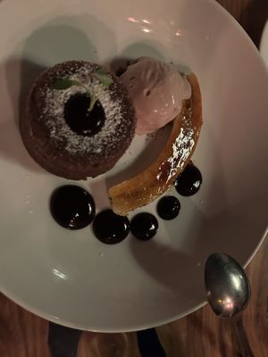 Lava cake  at Avant Garden in New York City