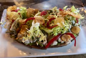 Artichoke toast  at Avant Garden in New York City