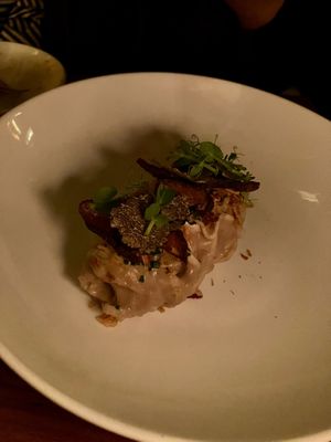 Celery root pasta at Avant Garden in New York City