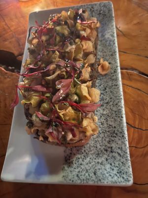 Pickled Pear toast at Avant Garden in New York City