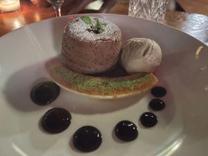 Lava cake at Avant Garden in New York City