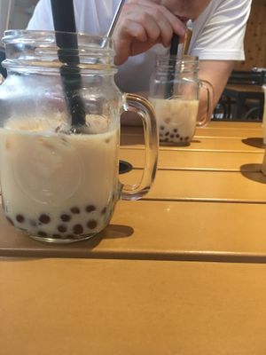 Soy milk bubble tea at Kaya Kaya Cafe in Taipei