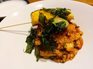 Tom Goodie (tom yam risotto with cherry tomatoes, baby corns, wild mushrooms and pineapple) at OVOCafe - Central in Hong Kong Island