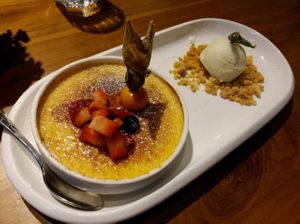 Irresistible (Classic creme brûlée with lime sorbet) at OVOCafe - Central in Hong Kong Island