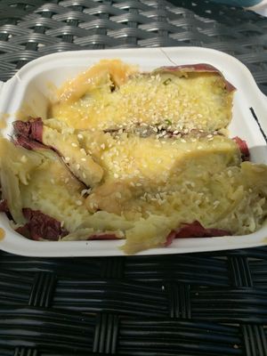 Japanese sweet potato with miso at Real Raw Organics in Ocean City