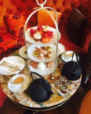 Vegan High Tea at the Shangri-La Paris. A unique experience in a gorgeous setting.  at Shangri-La Hotel - La Bauhinia in Paris