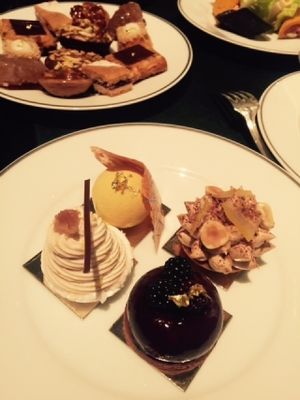 Haute pastries in Paris  at Shangri-La Hotel - La Bauhinia in Paris
