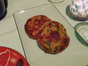 Chickpea steaks at Shangri-La Hotel - La Bauhinia in Paris