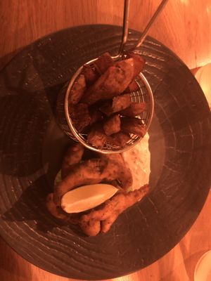 Fish and chips at Vegan Gorilla in Nice